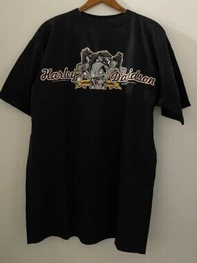 VINTAGE 90S HARLEY DAVIDSON 'TAZ' T-SHIRT SIZE L